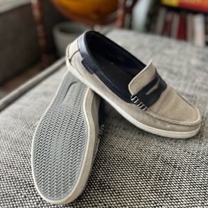 Grey and blue Cole Haan Loafers